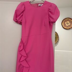 Likely puff sleeve dress with ruffle